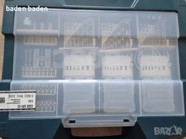 Bosch - куфар за винтоверт с органайзер и накрайници, снимка 4 - Винтоверти - 50292440