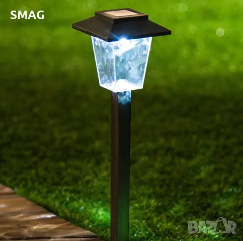 Слънчев фенер соларна лампа -  черен 30см S_1103694