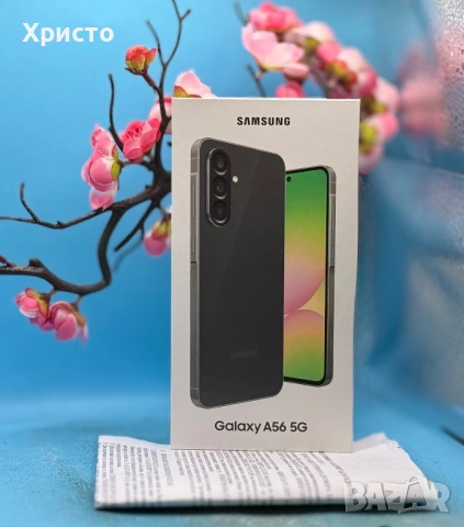 НОВ!!! Samsung Galaxy A56, 8GB RAM, 128GB, 5G, Awesome Graphite + аксесоари , снимка 3 - Samsung - 53716333