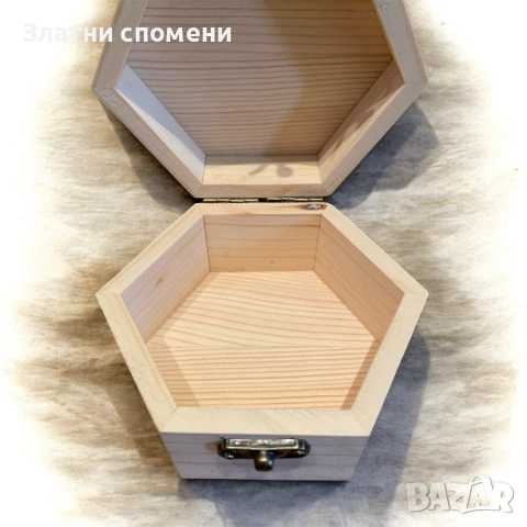 Дървена кутийка шестограм, снимка 4 - Декорация за дома - 52523305