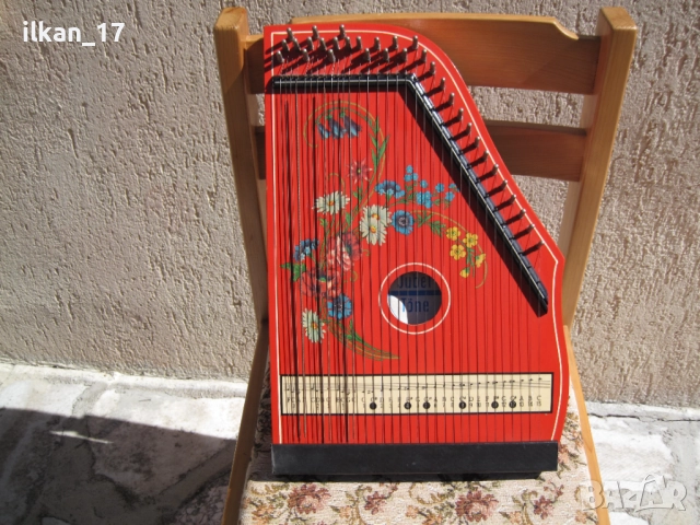 Винтидж струнен инструмент от ГДР 1973 мандолина, цитра, чинели, гусли, китара Внос Germany Ново!, снимка 2 - Аудиосистеми - 51823573