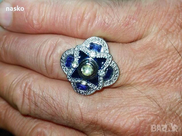 Бароков дамски пръстен, снимка 1 - Антикварни и старинни предмети - 46462728
