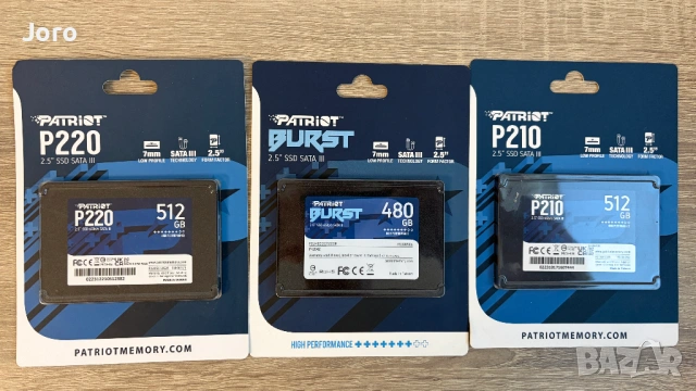 *Нови* SSD Дискове PATRiOT P220 SATA 6Gb/s 512GB, снимка 2 - Твърди дискове - 54133931