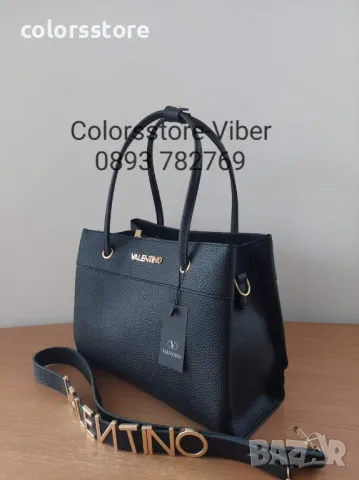 Черна чанта Valentino-SG125k, снимка 3 - Чанти - 47615251