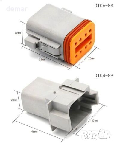 Автомобилен комплект конектори Deutsch DT 317 бр., #DT-KIT3-TR, снимка 5 - Аксесоари и консумативи - 46753435