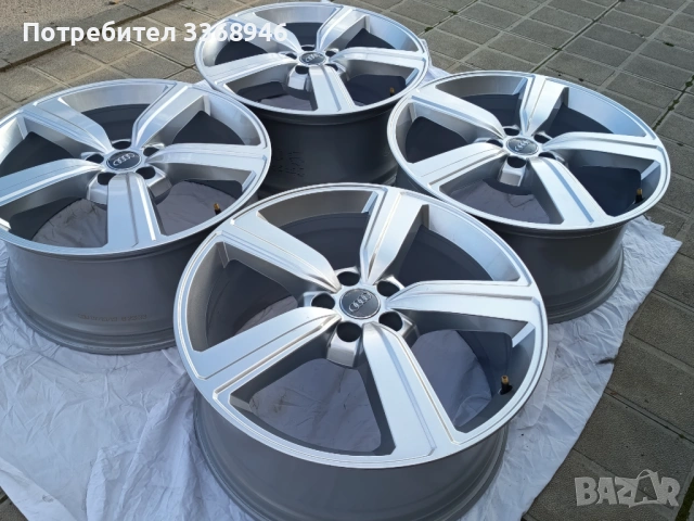 Оригинални джанти Ауди 20" 5х112 Q5 Q7 Q8 Etron Audi 5x112, снимка 5 - Гуми и джанти - 54175206