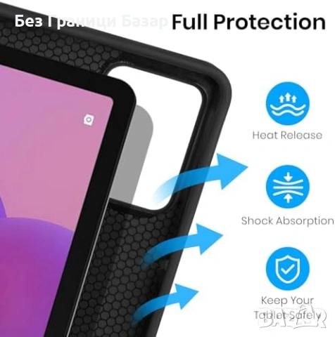 Нов Калъф клавиатура за Lenovo Idea Tab 11 2025 TB-336FU UK черен кейс, снимка 4 - Друга електроника - 53681405
