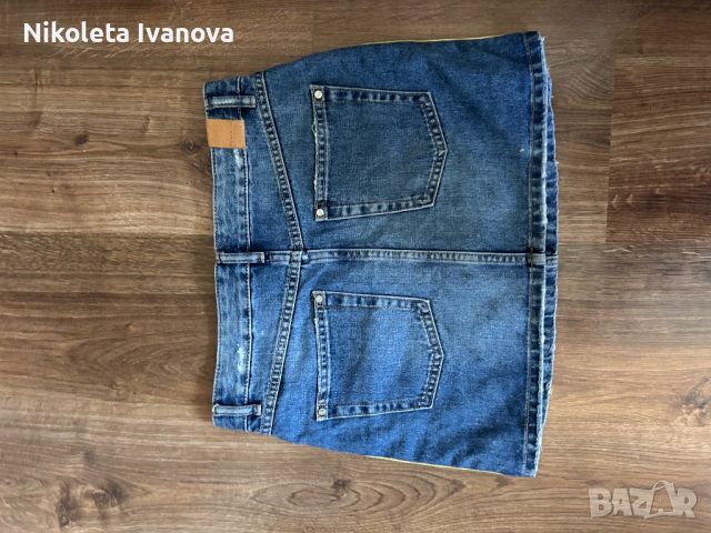 Дънкова пола ZARA, снимка 2 - Поли - 46275500