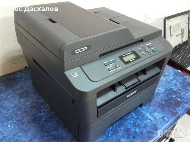Отличен! Лазерен принтер 3 в 1 Brother DCP 7065DN с дуплекс и мрежа, снимка 3 - Принтери, копири, скенери - 53843692