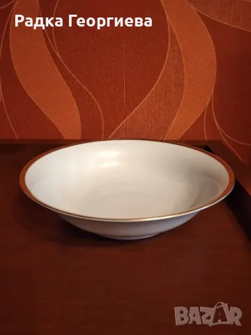 Купа за салата със златен ръб Johann Seltmann, снимка 2 - Колекции - 50302270