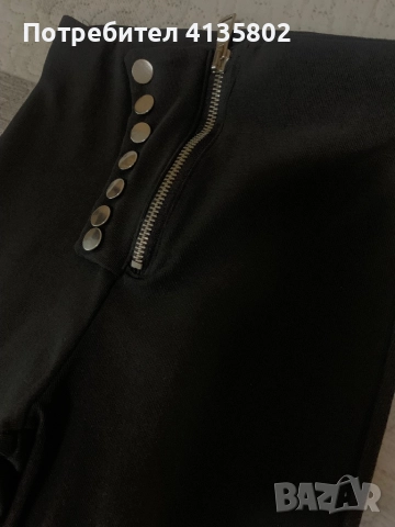 Еластичен ефектен панталон с елементи , снимка 2 - Панталони - 51806376