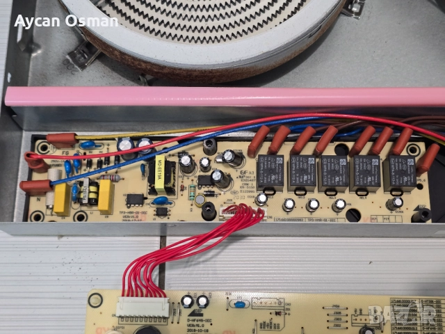 Керамичен плот за вграждане – за части (нагреватели Yueka + платки + окабеляване), снимка 5 - Печки, фурни - 52893935