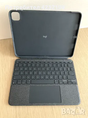 Logitech Combo Touch за iPad Pro 11" кейс, калъф, клавиатура, тракпад, снимка 2 - Таблети - 47208675