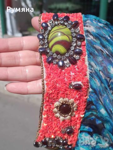Уникален кафтан ,коприна и камъни и рокля по модел-Gaultier, снимка 6 - Рокли - 46434682