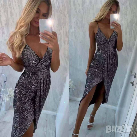 рокли с пайети, снимка 4 - Рокли - 50742074