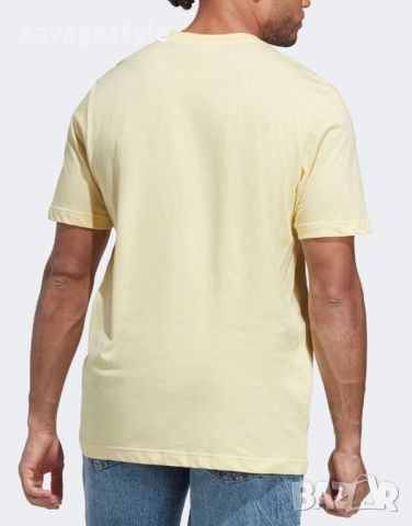 Мъжка тениска ADIDAS Originals Trefoil Essentials Tee Yellow, снимка 2 - Тениски - 46186697