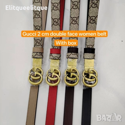 колани от естествена кожа в кутия Gucci , снимка 8 - Колани - 52415914