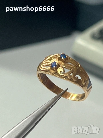 Златен пръстен 14 карата 2,95 грама , снимка 4 - Пръстени - 53835236