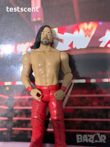 Екшън фигура WWE Shinsuke Nakamura Шинске Накамура Basic Series figure играчка Mattel Red, снимка 4 - Колекции - 48495016