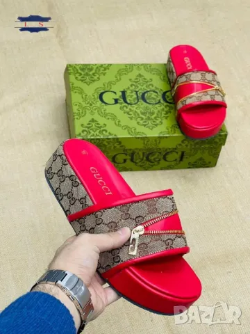 дамски чехли и чанта gucci , снимка 5 - Чанти - 46913760