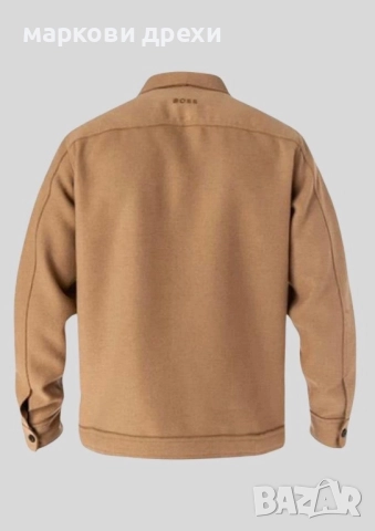 BOSS Lom_1 Wool Overshirt L, снимка 3 - Якета - 52913123