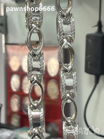 Сребърен ланец проба 925 тегло 57.93 грама , снимка 8 - Колиета, медальони, синджири - 53188114