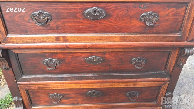 Антикварен скрин масив №80, снимка 8 - Скринове - 53379569