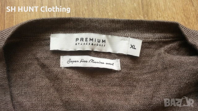 Jack & Jones 100% Super Fine Merino Wool размер L блуза 100% супер фина мерино вълна - 1597, снимка 5 - Блузи - 52656331