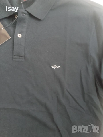 Мъжка тениска Паул Шарк 2ХЛ последен размер в тъмно син цвят , снимка 4 - Тениски - 54192976