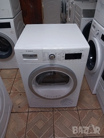 Почти нова сушилня с термопомпа Бош Bosch Serie 8 Exclusive A+++ 8кг 2 години гаранция!