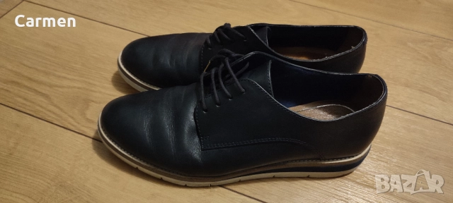 Tamaris - естествена кожа дамски обувки 