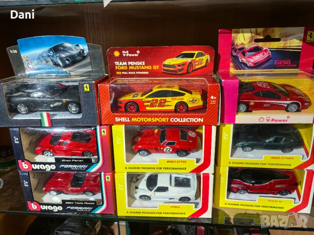 Колекционерски колички и мотори Shell 