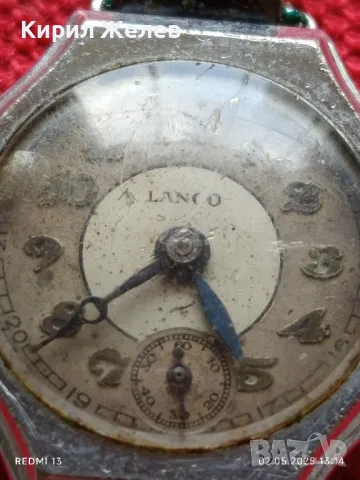 Стар механичен часовник дамски LANCO за части ремонт КОЛЕКЦИЯ 47945, снимка 3 - Антикварни и старинни предмети - 50125103