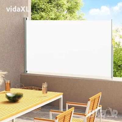 vidaXL Прибираща се дворна странична тента, 200x300 см, кремава(SKU:313412), снимка 2 - Градински мебели, декорация  - 49001679