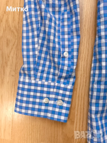 Мъжка карирана риза Hugo Boss, снимка 6 - Ризи - 52150873
