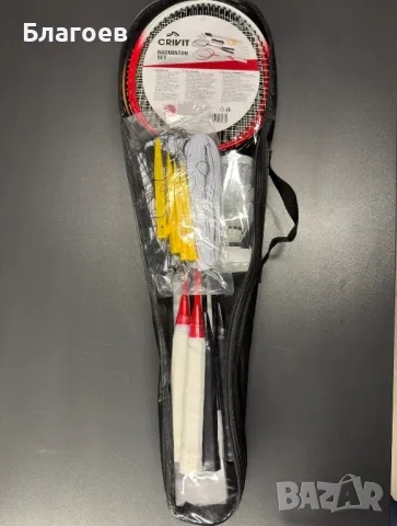 Нов комплект за федарбал с мрежа, 4 ракети (хилки) и перца