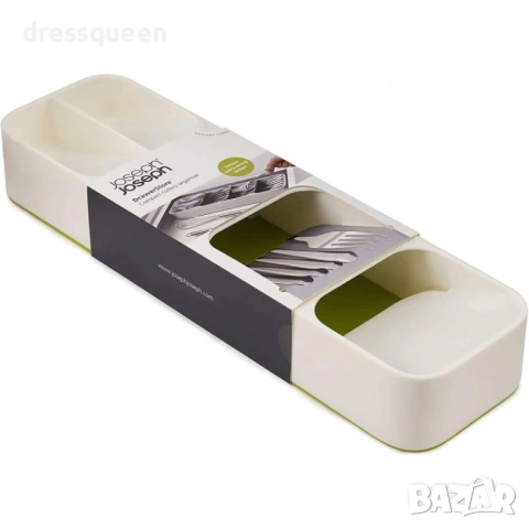 4733 Стилен разделител за прибори в цвят слонова кост – ред и естетика в малката кухня, снимка 4 - Аксесоари за кухня - 54069272