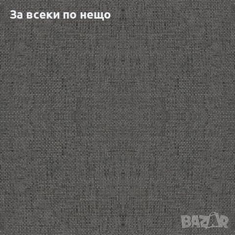 Табуретка с дървени крака, тъмносива, текстил, снимка 4 - Дивани и мека мебел - 45682645