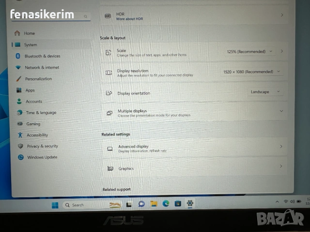 15.6' Full HD IPS Core i5-1135G7 Asus X515E 12GB DDR4/512GB NVMe/Win 11/Iris Xe/Бат 6ч, снимка 6 - Лаптопи за работа - 53798946