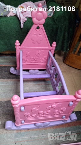 Легло-люлка за кукли, снимка 2 - Играчки за стая - 52526442