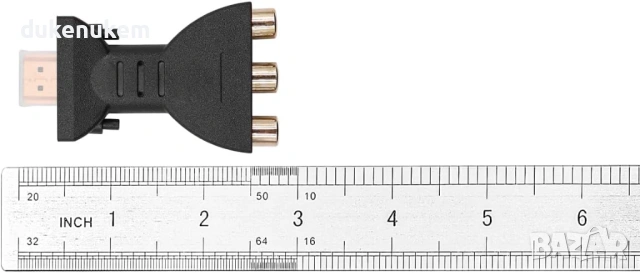 HDMI към AV адаптер с поддръжка до 1080P, снимка 6 - Кабели и адаптери - 53095587