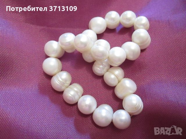 Дамска гривна естествени перли, снимка 3 - Гривни - 45192159