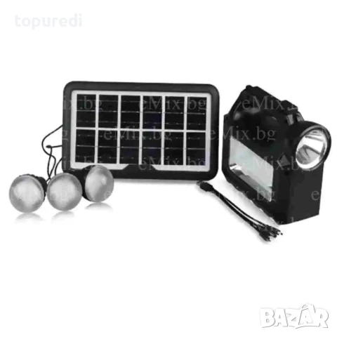 МОБИЛНА СОЛАРНА СИСТЕМА GD-8017, снимка 3 - Къмпинг осветление - 50723908