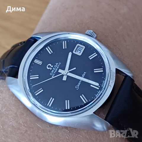 Omega Seamaster Автоматичен, Черен циферблат, 36 мм, Дата, 24 Камъка, снимка 6 - Мъжки - 46692811