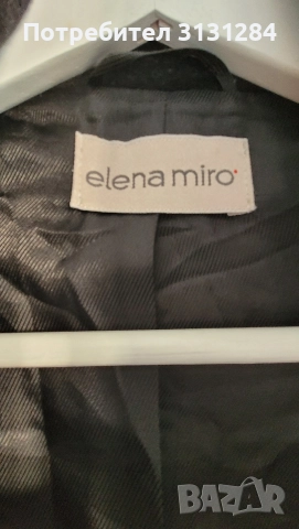 Италианско дизайнерско Elena Miro дамско вьлно палто Италия, снимка 9 - Якета - 52687182