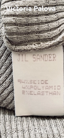 Модна къща  JIL SANDER оригинал - елегантен дизайнерски топ, снимка 12 - Корсети, бюстиета, топове - 52153931