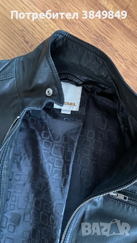 Diesel S/M кожено яке , снимка 2 - Якета - 51986940