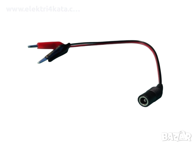 Адаптерен кабел DC 5.5 x 2.5 мм към щипки