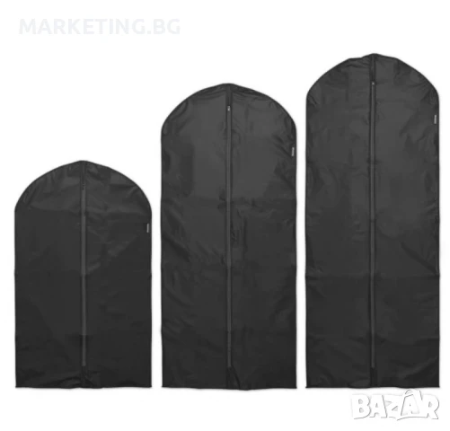 Комплект калъфи за дрехи, M/L/XL, 60x100/135/150cm, Black 3 броя, снимка 5 - Други стоки за дома - 50455799