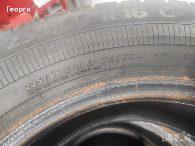 4бр.летни гуми 235/65/16C Continental, снимка 7 - Гуми и джанти - 54239710